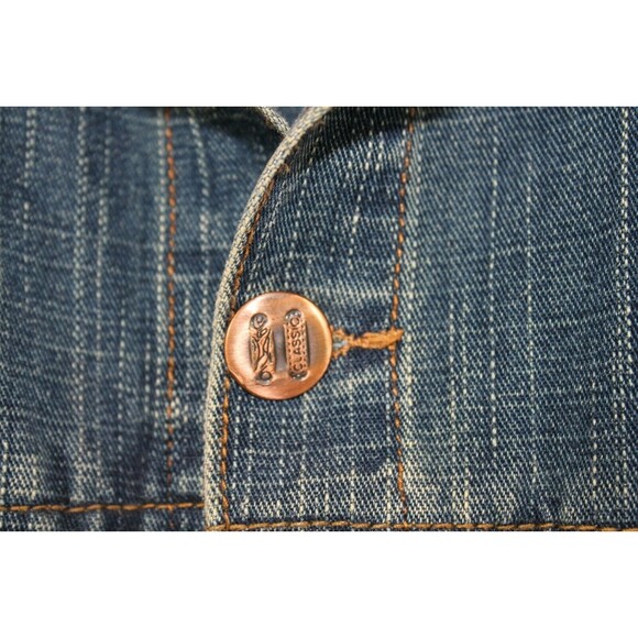 Life Line Jean Trucker Jacket United Colors For The United People Denim L - Picture 3 of 7